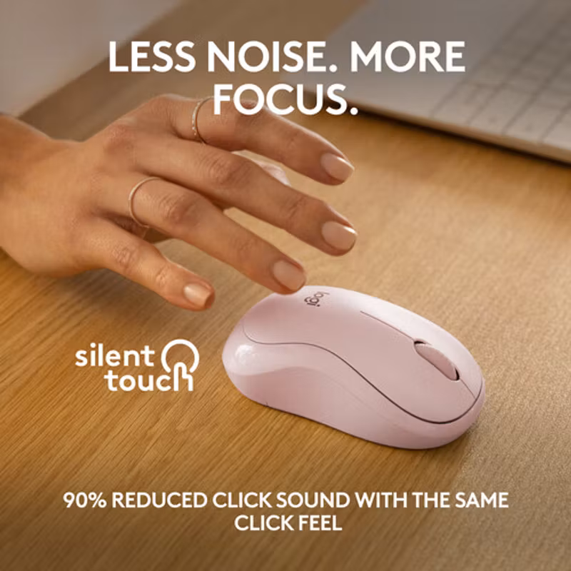 Logitech M240 Silent Mus Pink