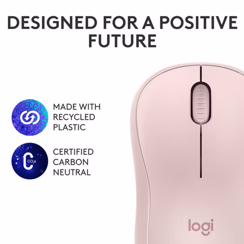 Logitech M240 Silent Mus Pink
