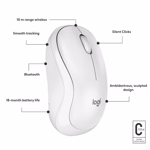 Logitech M240 Silent Mus Vit