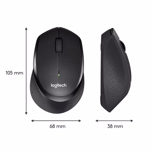 Logitech M330 Silent Plus Mouse Noiseless Black