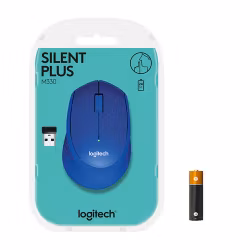 Logitech M330 Silent Plus mouse Blue