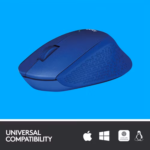 Logitech M330 Silent Plus mouse Blue