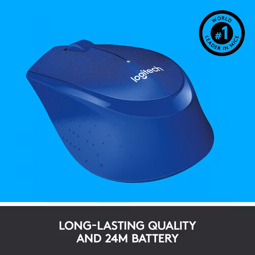 Logitech M330 Silent Plus mouse Blue