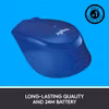Logitech M330 Silent Plus Ljudlös Mus Blå