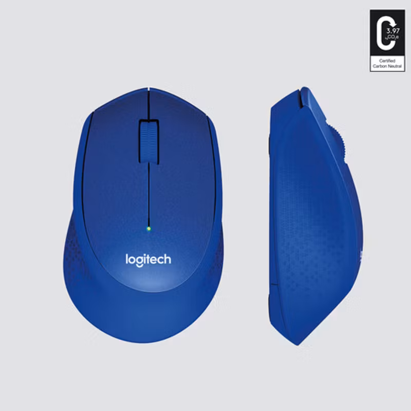 Logitech M330 Silent Plus Ljudlös Mus Blå