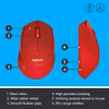 Logitech M330 Silent Plus mouse Red