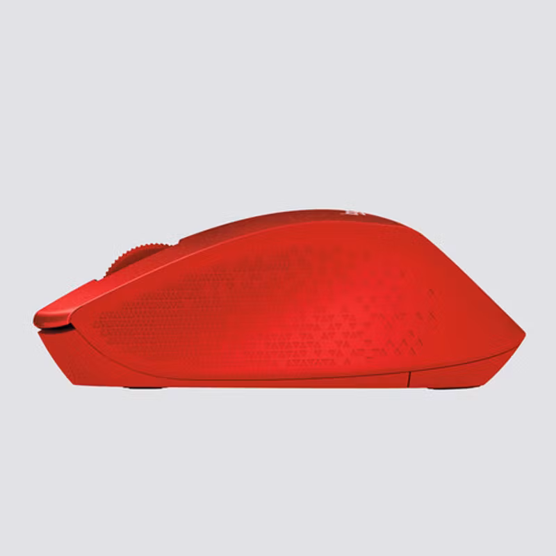 Logitech M330 Silent Plus mouse Red