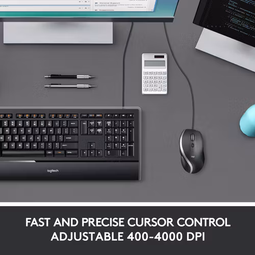 Logitech Advanced Corded M500s Mouse