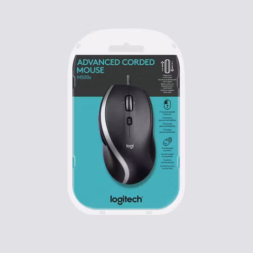 Logitech Advanced Corded M500s Mouse