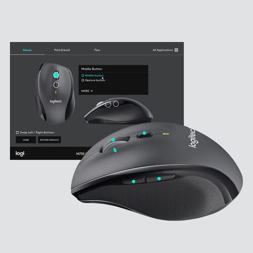 Logitech M705 Marathon Trådlös
