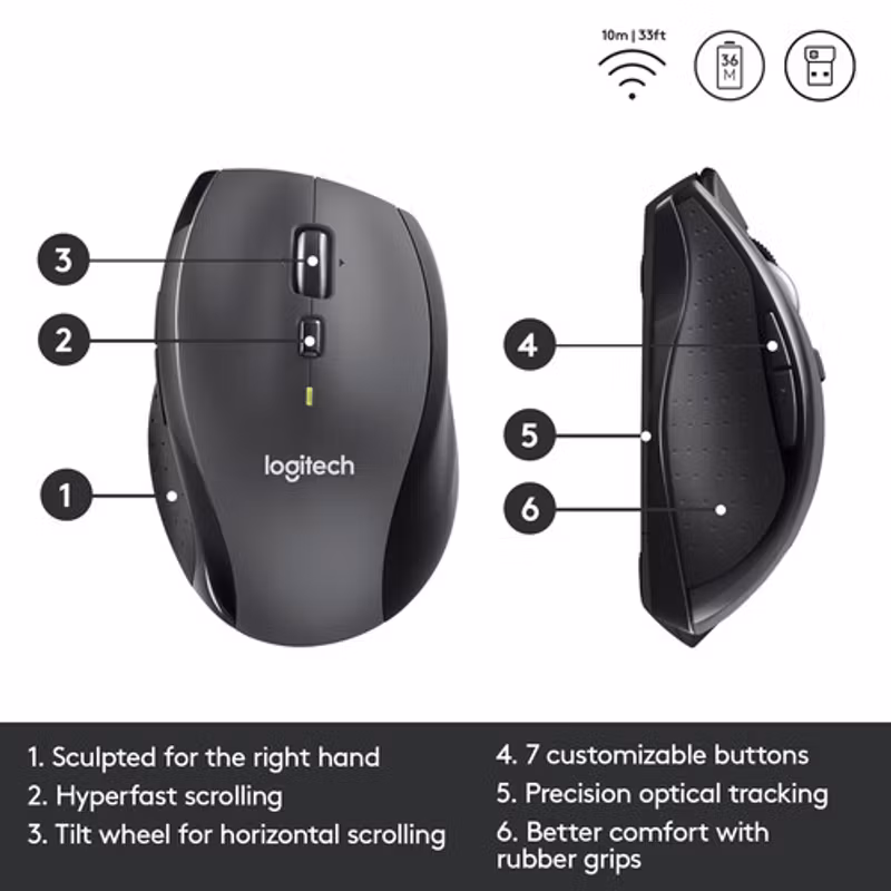 Logitech M705 Marathon – trådlös