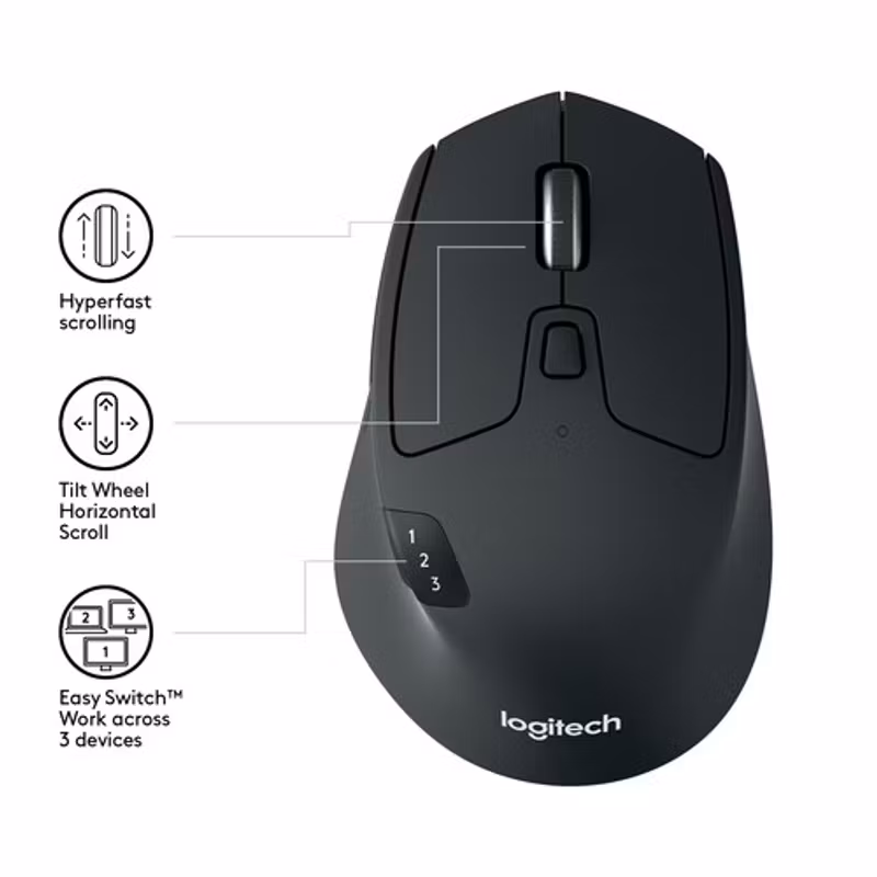 Logitech M720 Triathlon trådlös