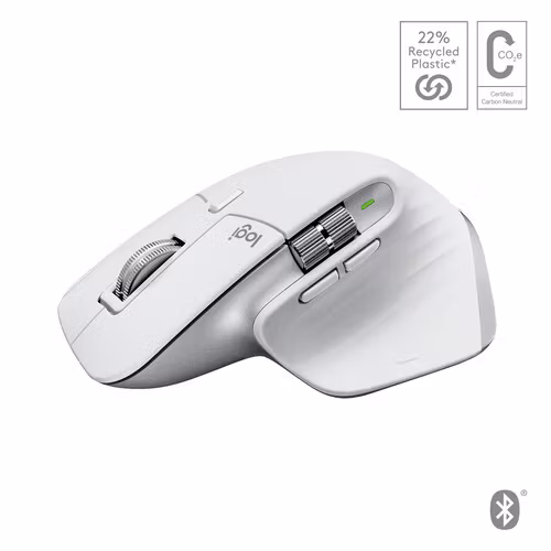 Logitech MX Master 3S For Mac Wireless Mouse LIGHT GREY