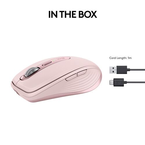 Logitech MX Anywhere 3S mouse Pink