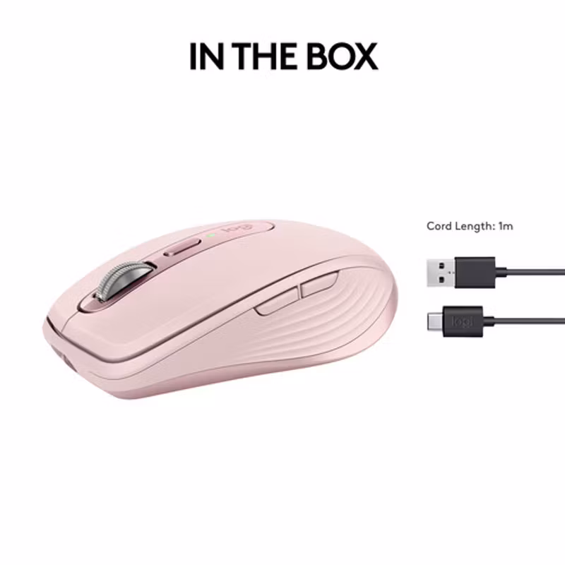 Logitech MX Anywhere 3S mouse Pink