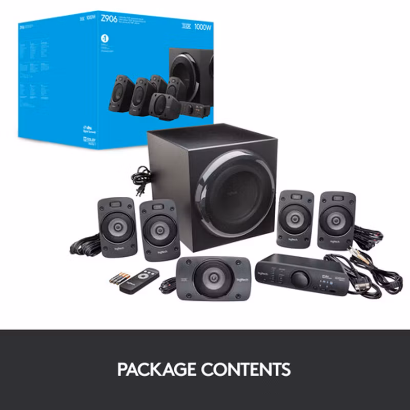 Logitech Z906 THX 5.1 Högtalarsystem Hemmabio Surround System