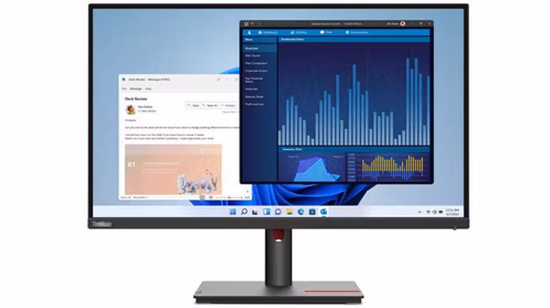 Lenovo ThinkVision T27p-30 27" IPS 3840 x 2160 4K Ultra HD LED Black Monitor