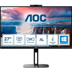 AOC Q27V5CW/BK, LED monitor - 27 -  black, HDMI, DisplayPort, QHD, IPS, FreeSync