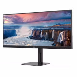 AOC U34V5C/BK, LED monitor - 34 -  black, WQHD, VA, USB-C, 100Hz panel