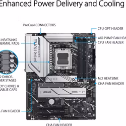 ASUS PRIME X670-P, Motherboard - AM5