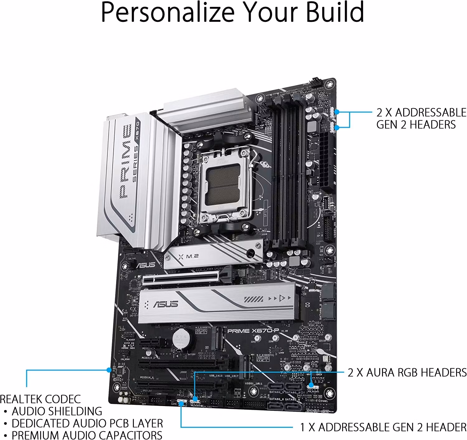ASUS PRIME X670-P, Motherboard - AM5