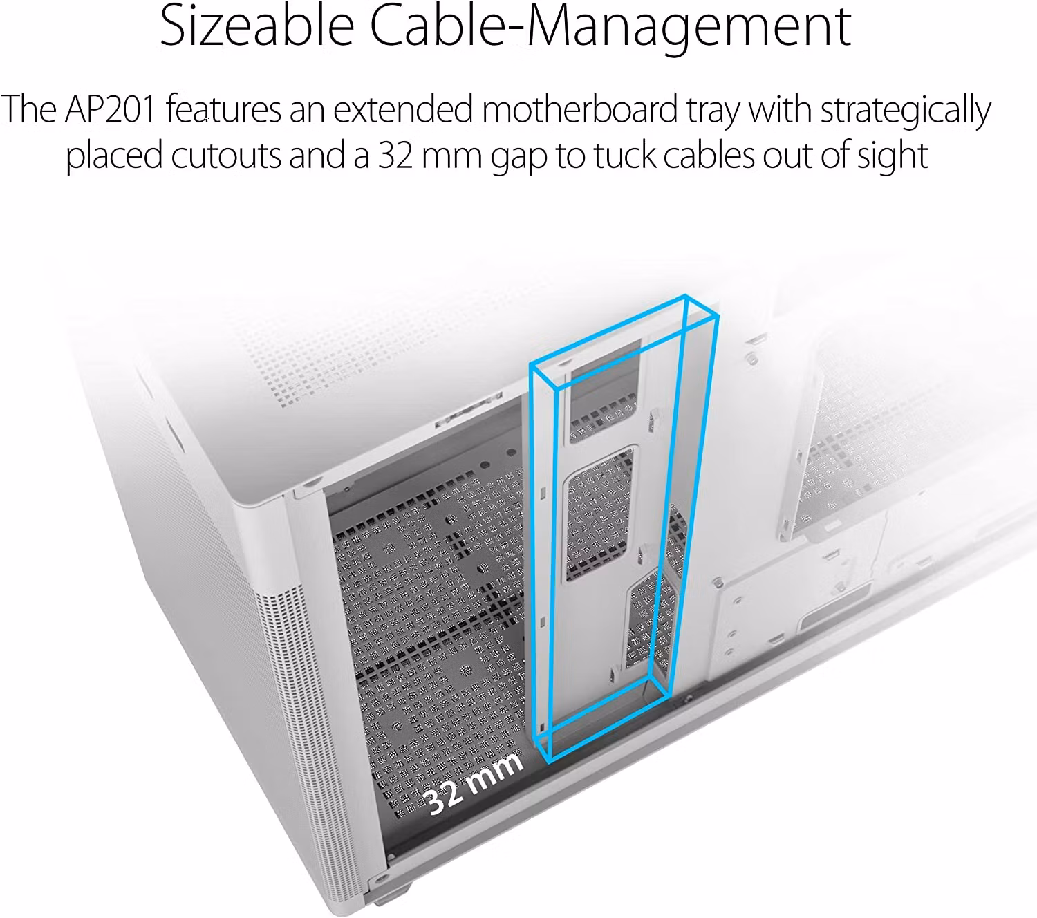 ASUS AP201 ASUS PRIME CASE, tower case (white)