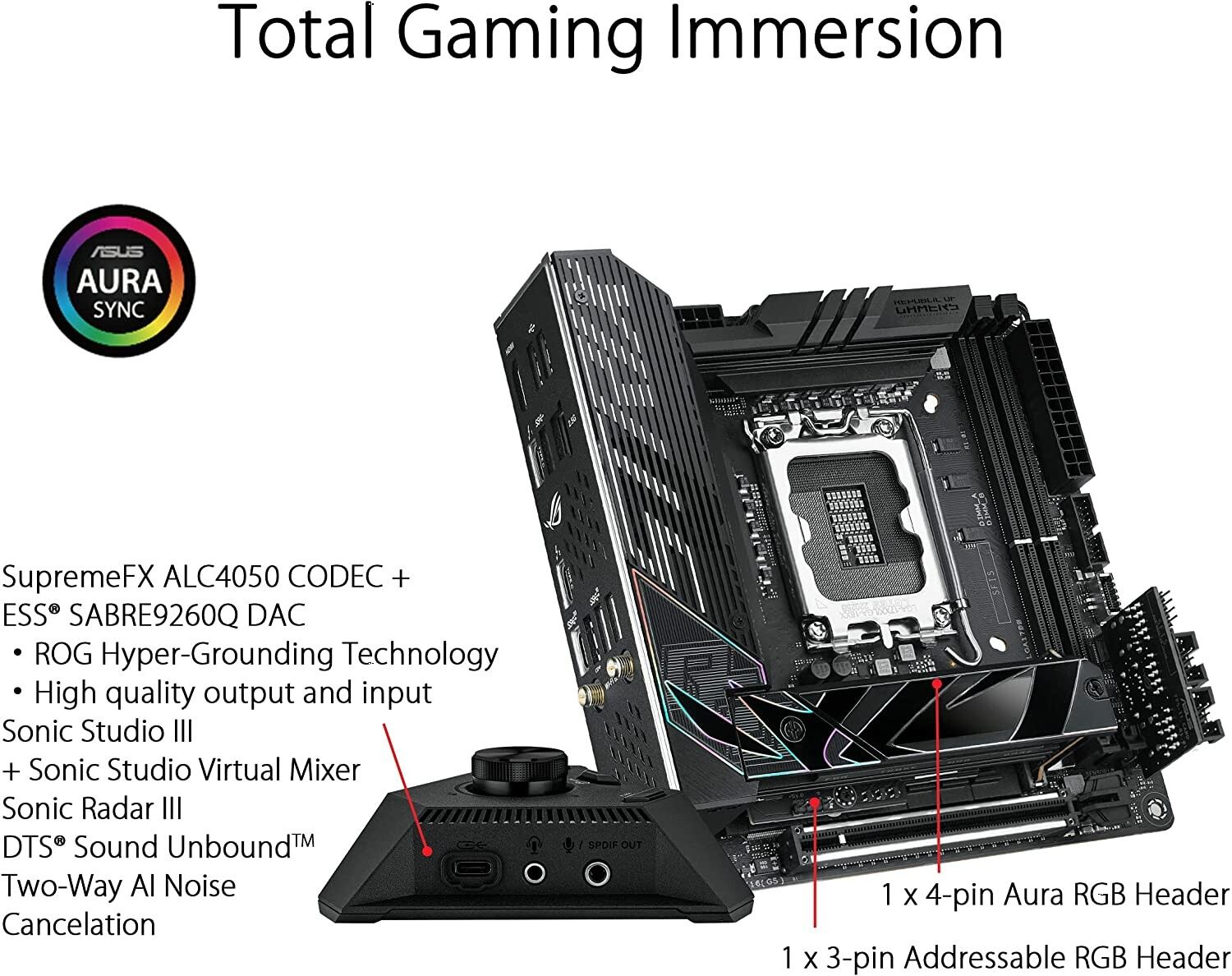 ASUS ROG STRIX Z790-I GAMING WIFI, Motherboard - Socket 1700