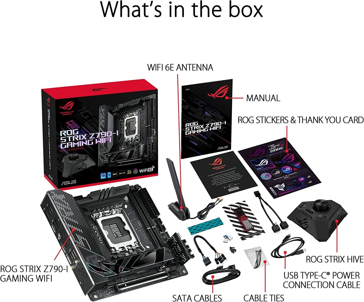 ASUS ROG STRIX Z790-I GAMING WIFI, Motherboard - Socket 1700