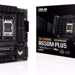 ASUS TUF GAMING B650M-PLUS, Mainboard (black/light orange) - AM5