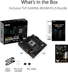 ASUS TUF GAMING B650M-PLUS, Mainboard (black/light orange) - AM5