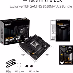 ASUS TUF GAMING B650M-PLUS, Mainboard (black/light orange) - AM5