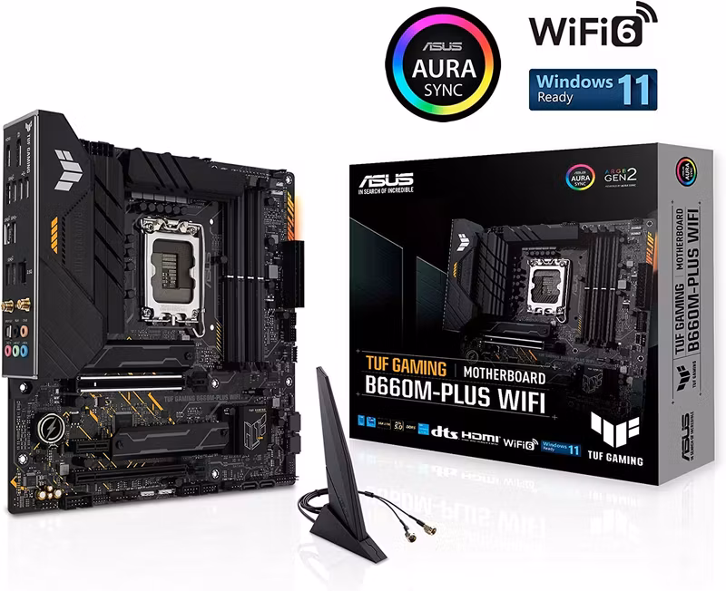 ASUS TUF GAMING B660M-PLUS WIFI Moderkort 1700