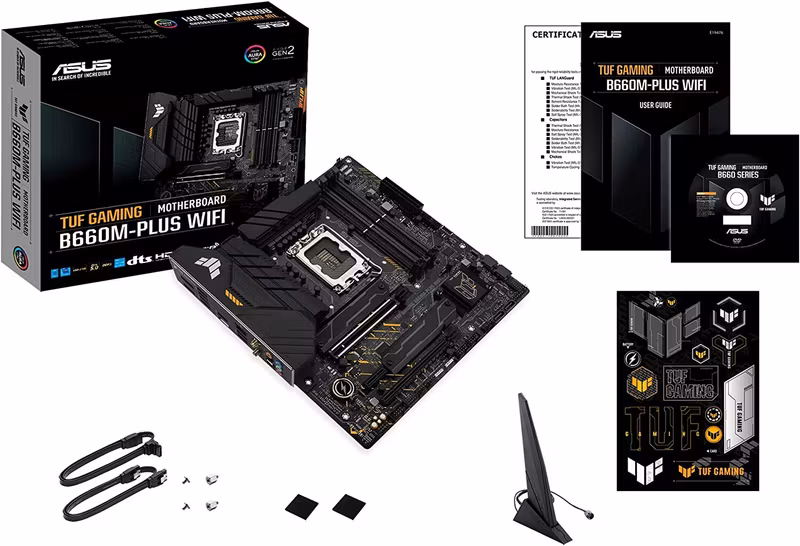 ASUS TUF GAMING B660M-PLUS WIFI Moderkort 1700