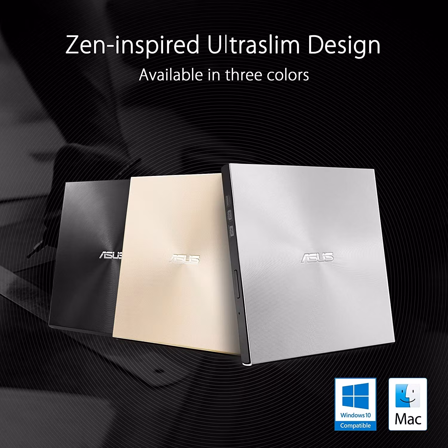 Asus ZenDrive U8M, external DVD burner (silver, USB-C interface, M-DISC)