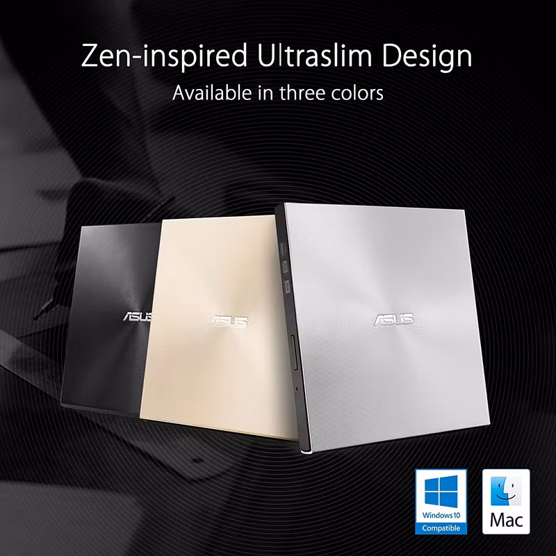 Asus ZenDrive U8M Extern DVD Brännare Silver