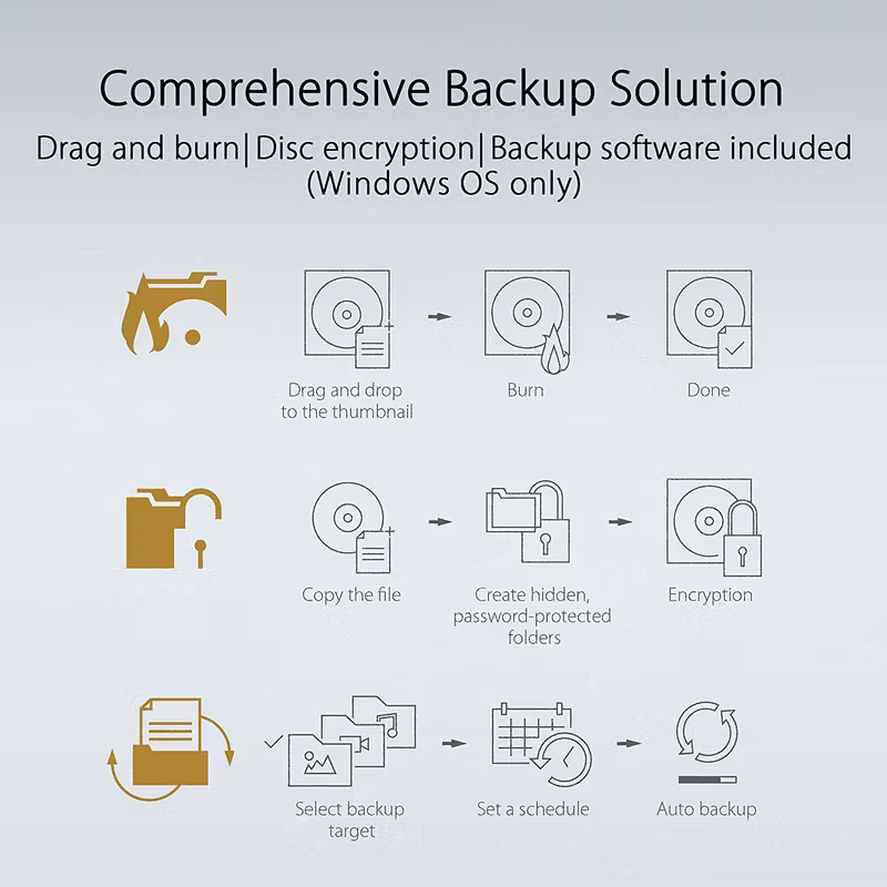 Asus ZenDrive U8M Extern DVD Brännare Silver