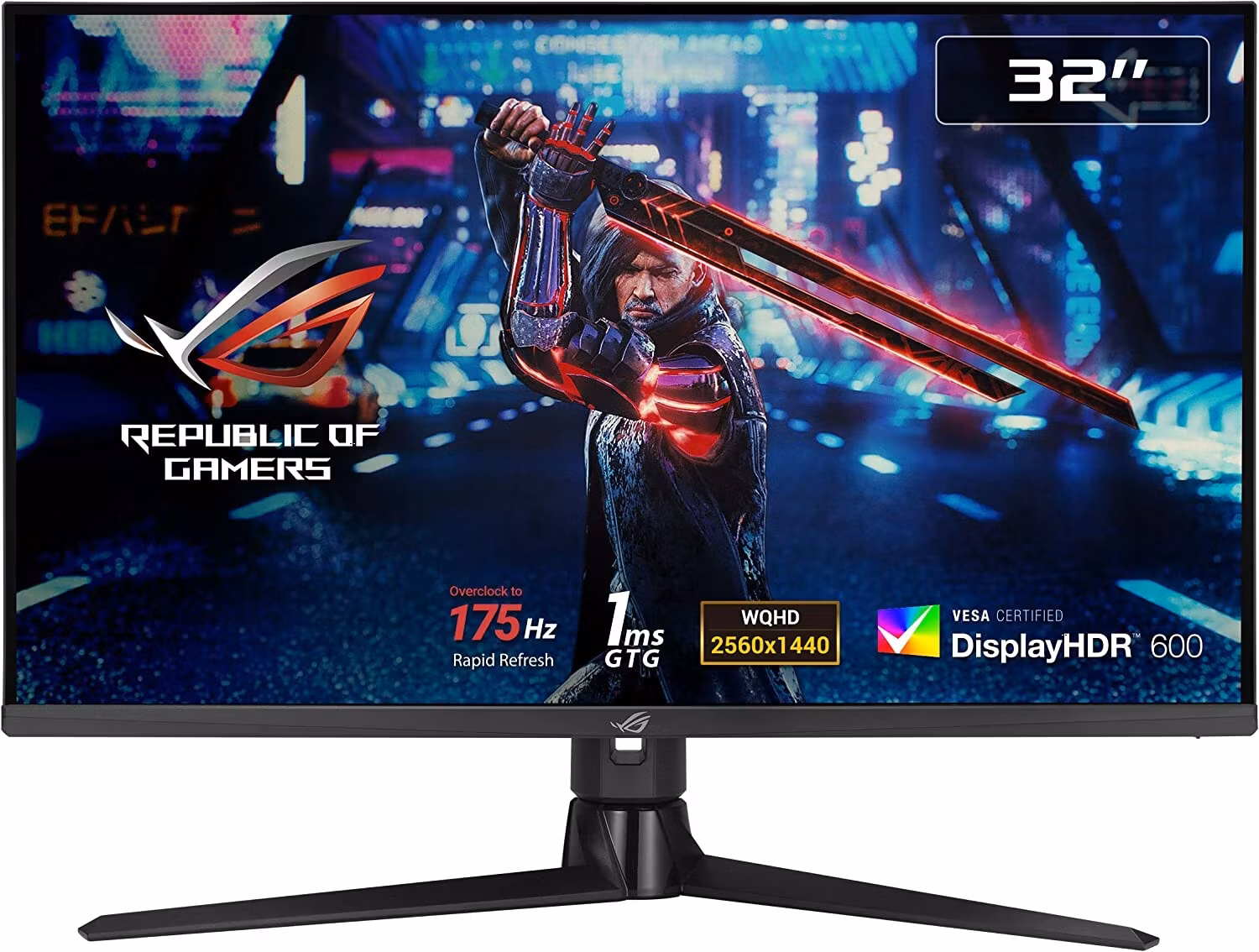 ASUS ROG Strix XG32AQ - 32 - LED - QHD, HDR, Adaptive-Sync, 175Hz panel, black
