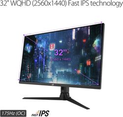 ASUS ROG Strix XG32AQ - 32 - LED - QHD, HDR, Adaptive-Sync, 175Hz panel, black
