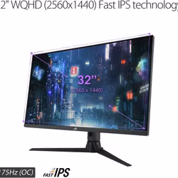 ASUS ROG Strix XG32AQ - 32 - LED - QHD, HDR, Adaptive-Sync, 175Hz panel, black