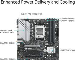 ASUS PRIME B650M-A WIFI II, motherboard (black)