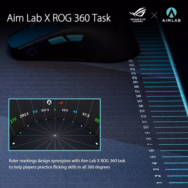 Asus ROG Hone Ace musmatta - Aim Lab Edition Svart
