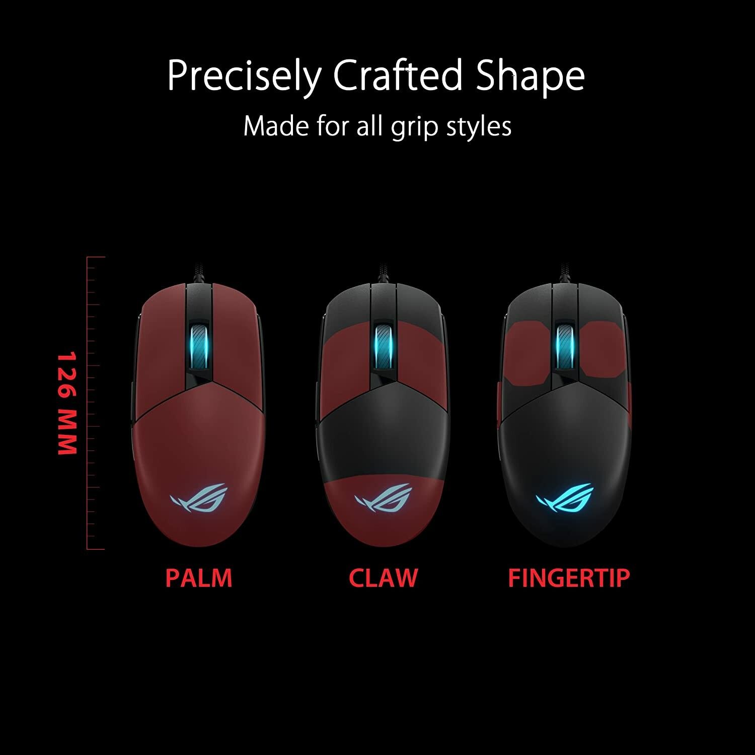 ASUS ROG Strix Impact III Gaming Mouse (Black)
