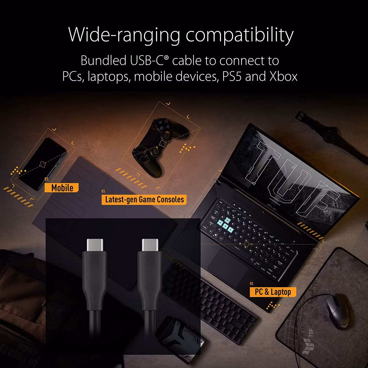 ASUS TUF Gaming A1, Drive Case (Black)