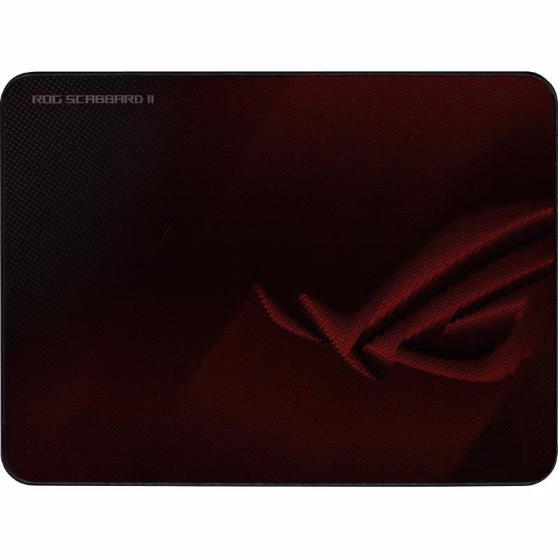 ASUS ROG Scabbard II Gaming Mouse Pad (Black/Dark Red)