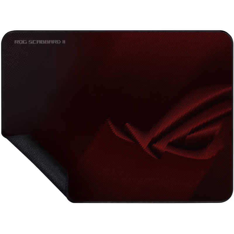 ASUS ROG Scabbard II Gaming Mouse Pad (Black/Dark Red)