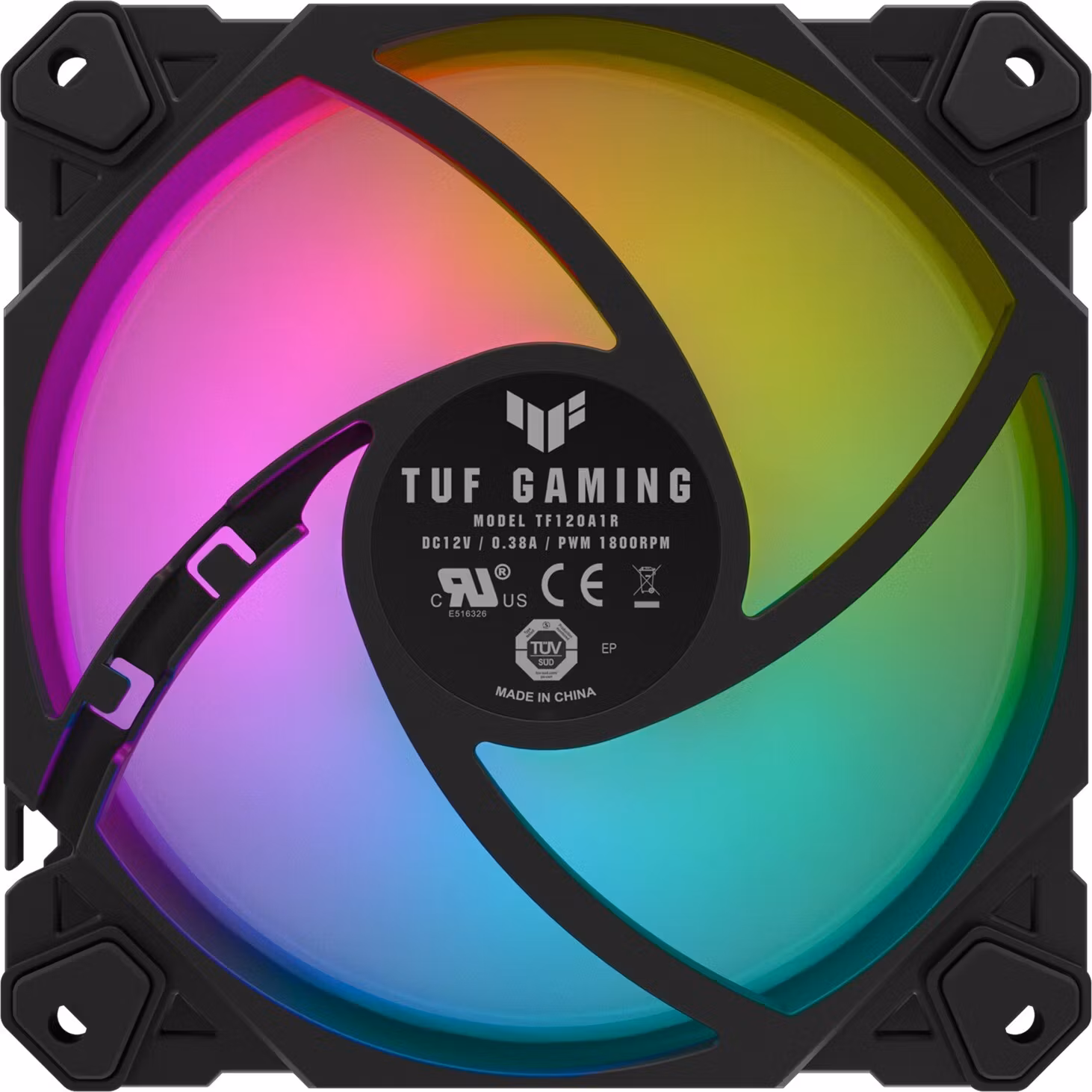 ASUS TUF GAMING TF120 ARGB, case fan (black/transparent)