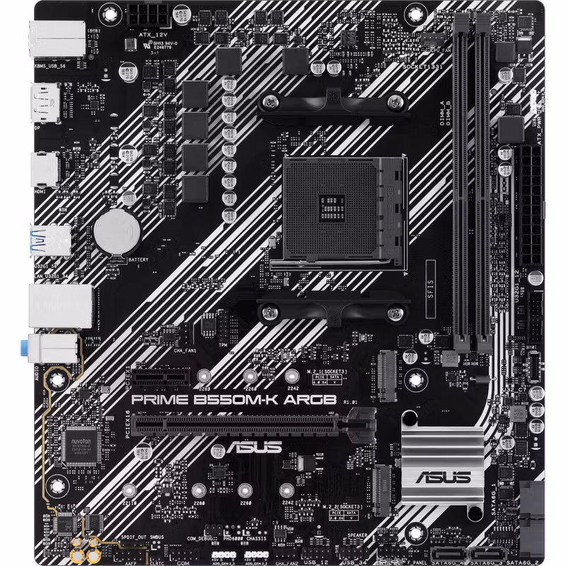 ASUS PRIME B550M-K ARGB - Socket AM4 - motherboard
