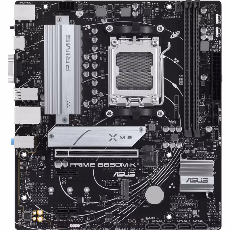 ASUS PRIME B650M-K Socket AM5 Moderkort