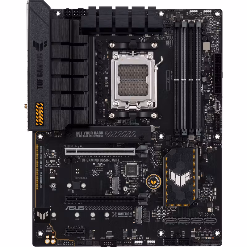 ASUS TUF GAMING B650-E WIFI - Socket AM5 - motherboard (black/light orange)