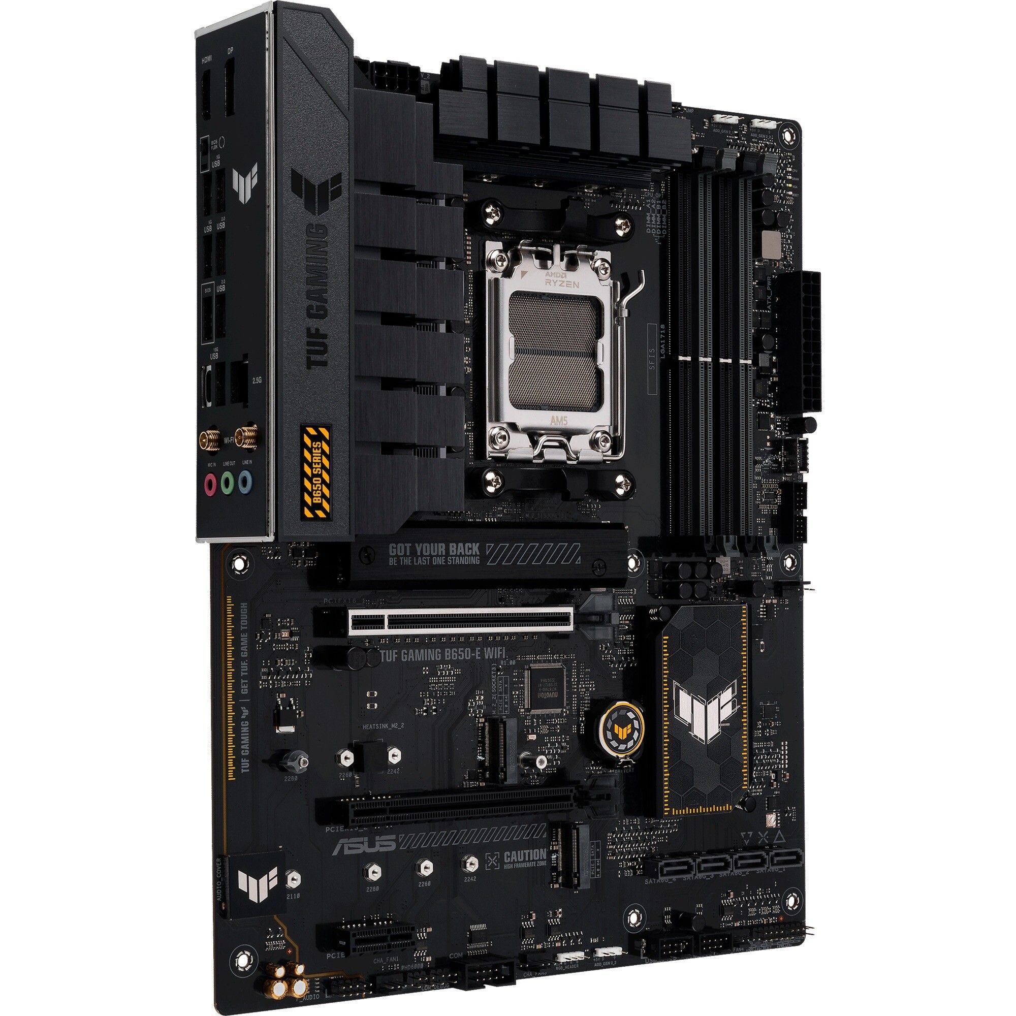 ASUS TUF GAMING B650-E WIFI - Socket AM5 - motherboard (black/light orange)